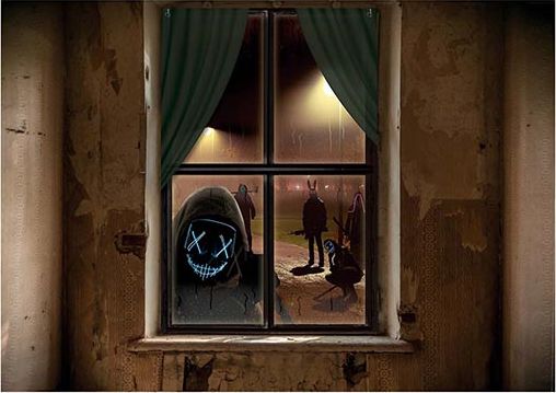 Death Day Purge Halloween Raam Decoratie