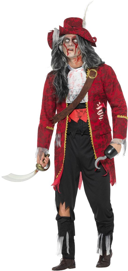 Deluxe Zombie Piraten Kostuum