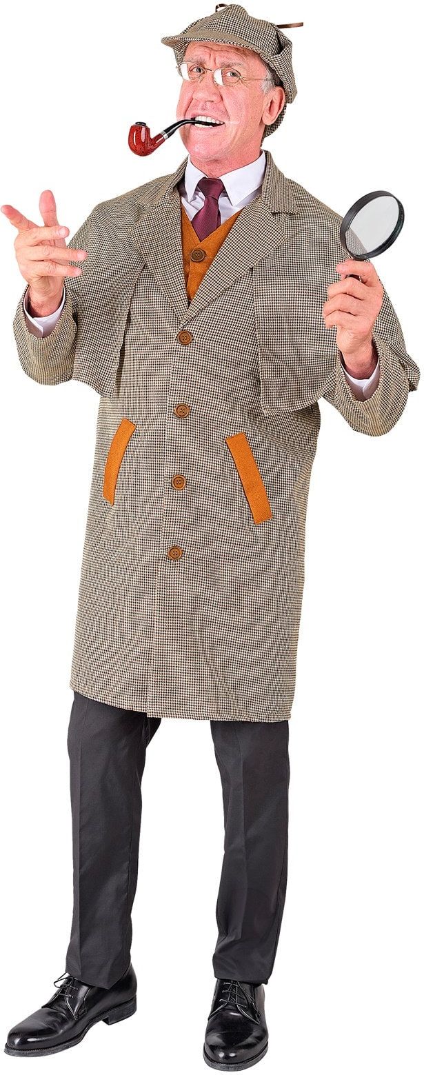 Detective Kostuum Grijs Heren