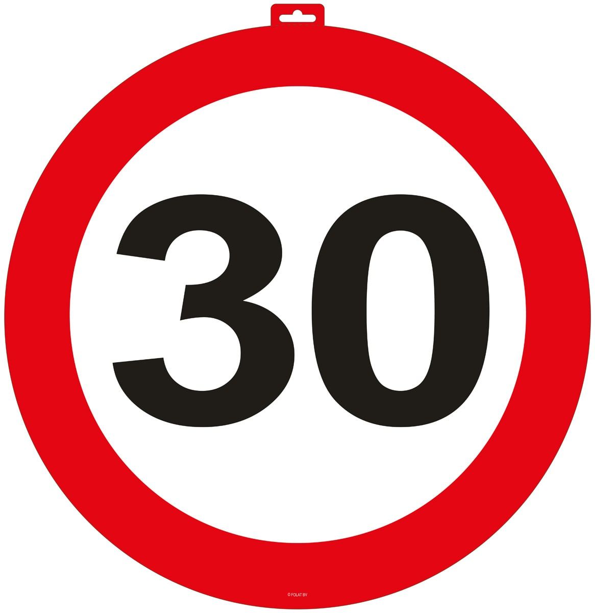 Deurbord Verkeersbord 30 Jaar