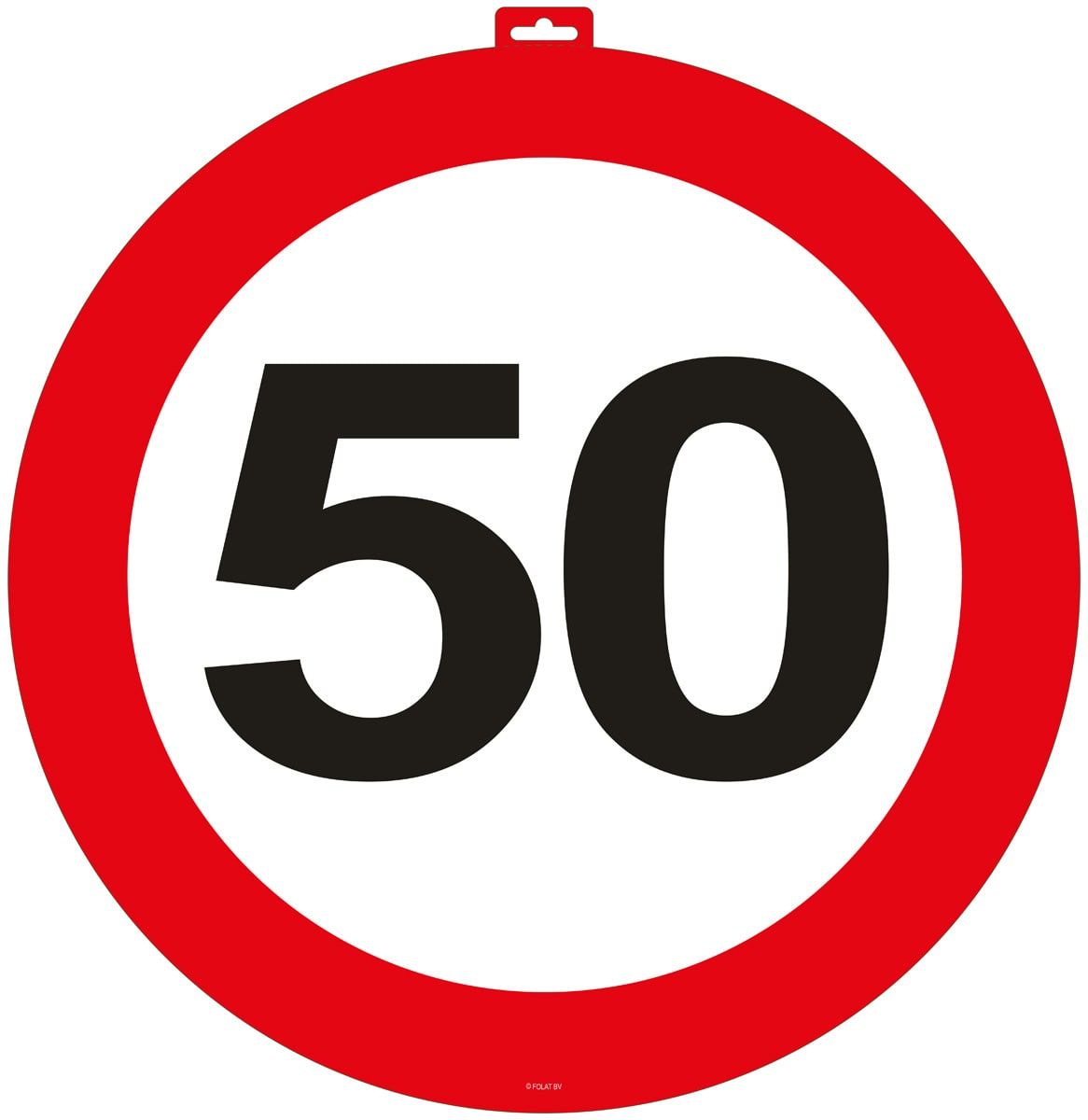 Deurbord Verkeersbord 50 Jaar