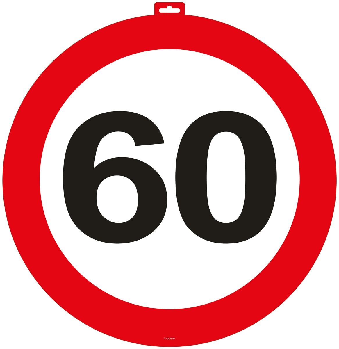 Deurbord Verkeersbord 60 Jaar
