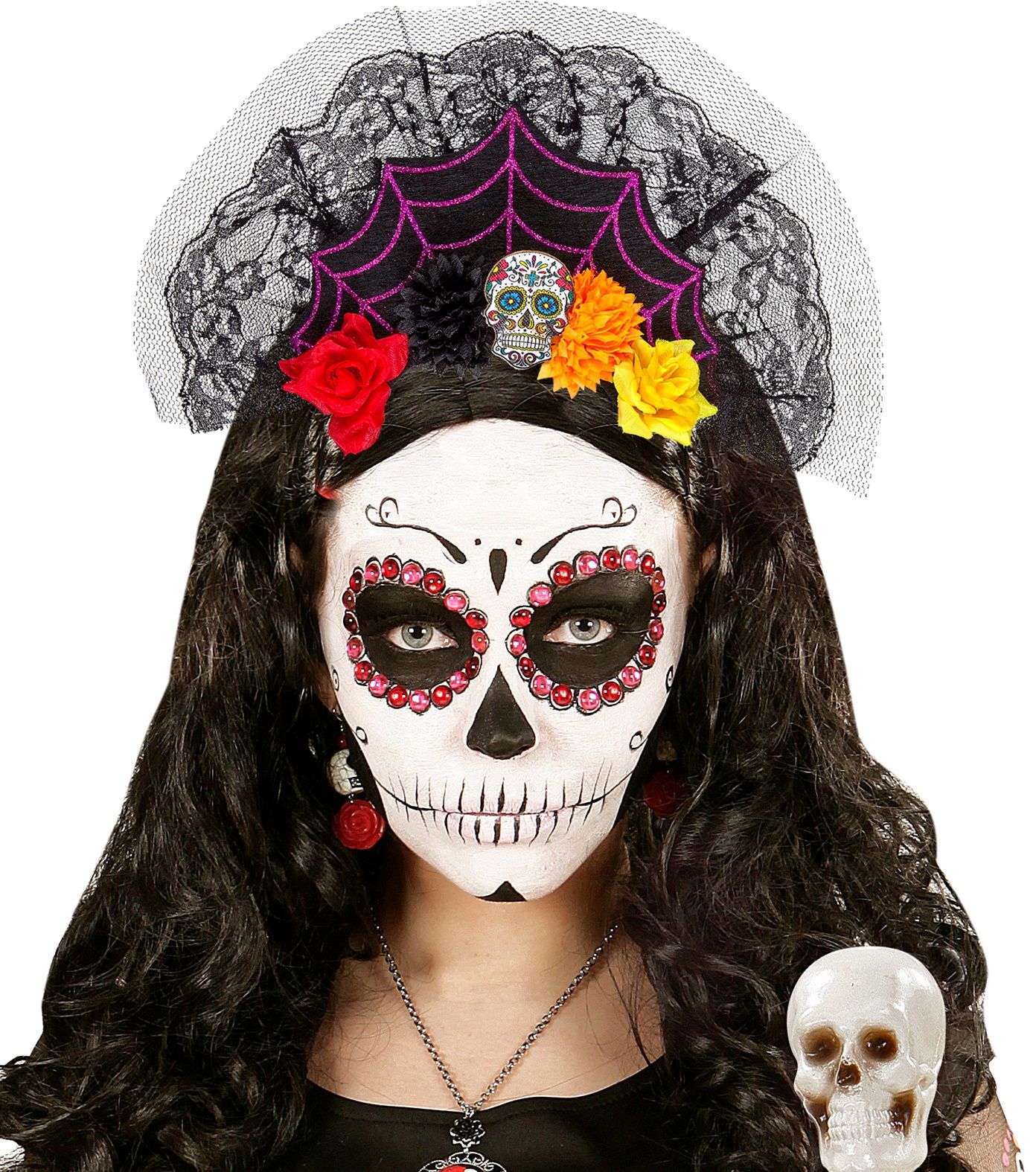 Dia De Los Muertos Haarband Luxe