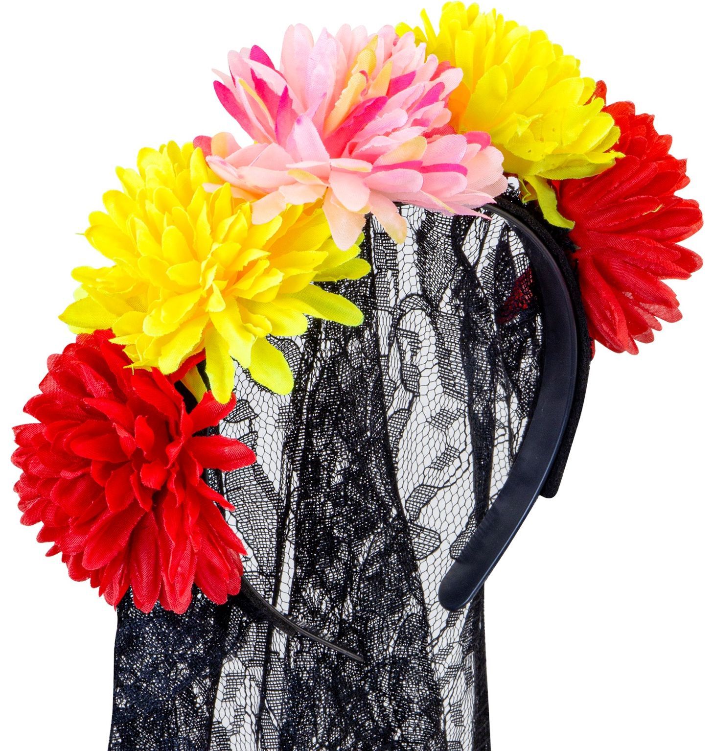 Dia De Los Muertos Haarband met Sluier