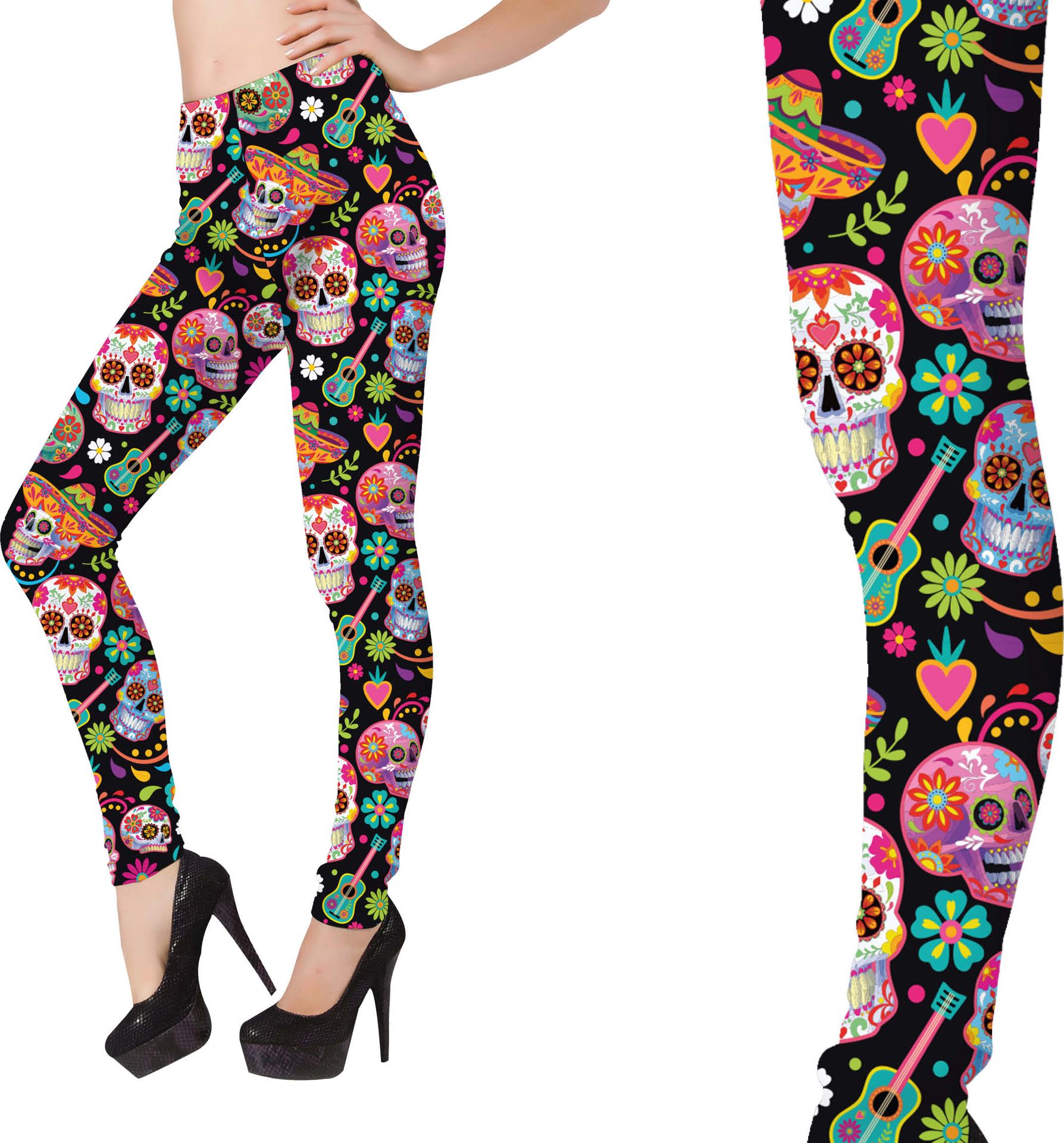 Dia De Los Muertos Legging Dames