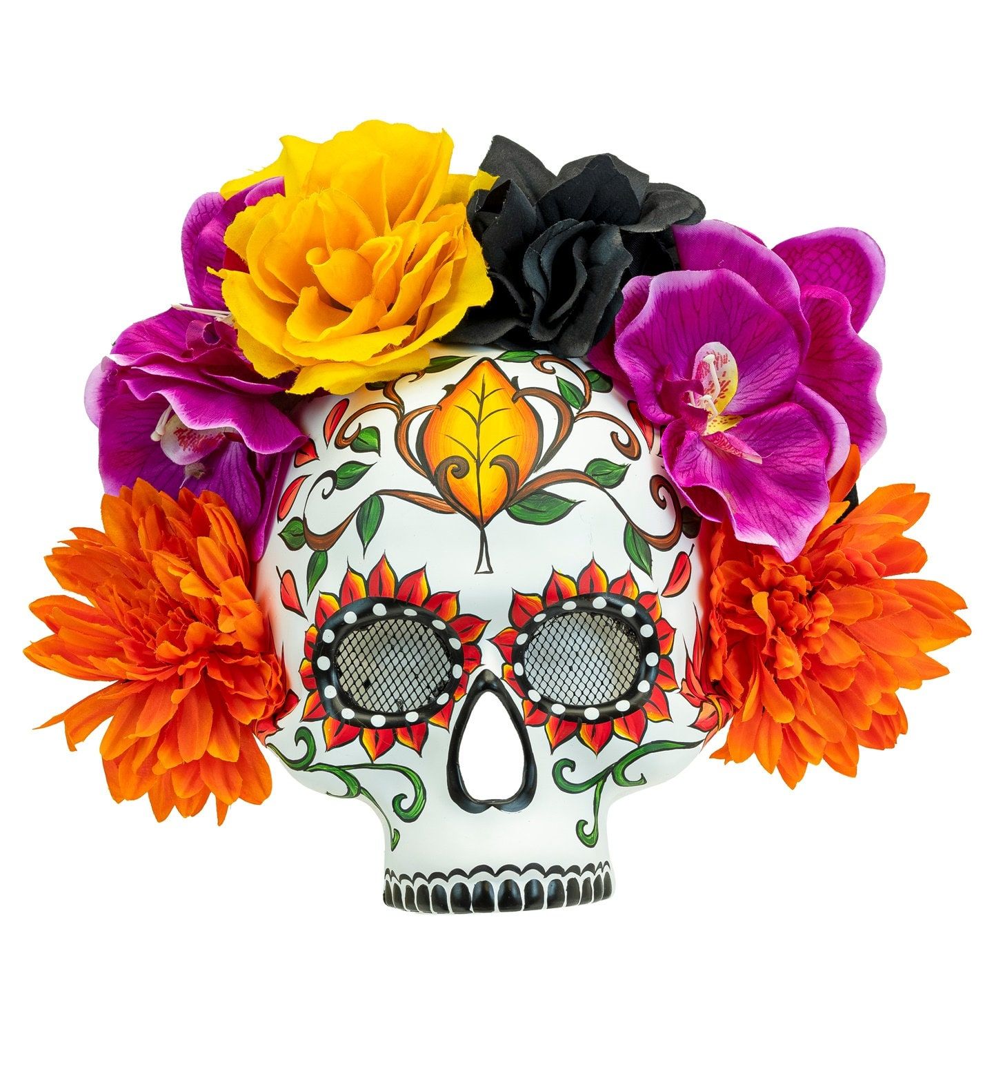 Dia De Los Muertos Schedel Masker Kleurrijk