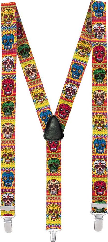 Dia De Los Muertos Skulls Bretels