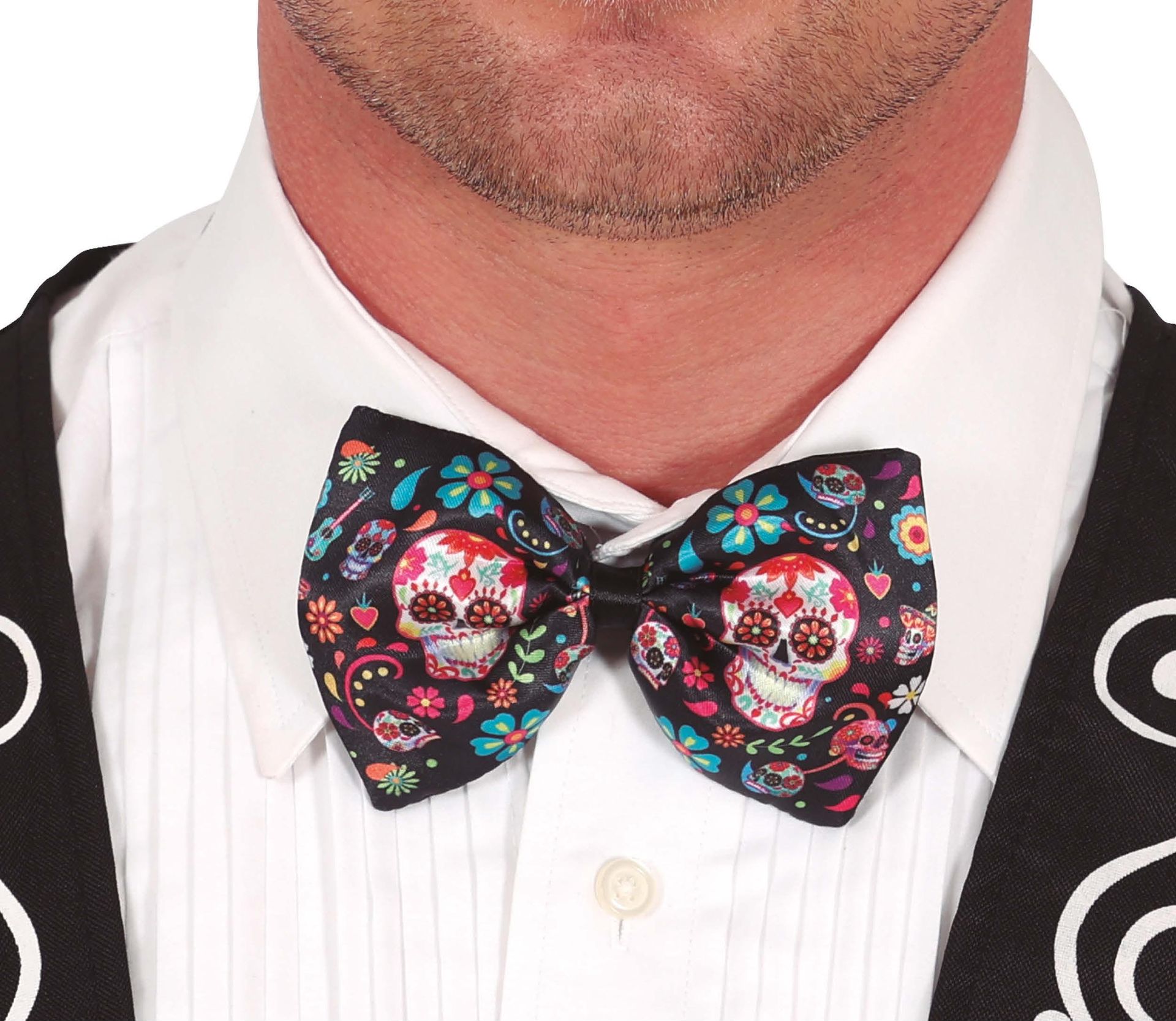 Dia De Los Muertos Vlinderstrik Volwassenen