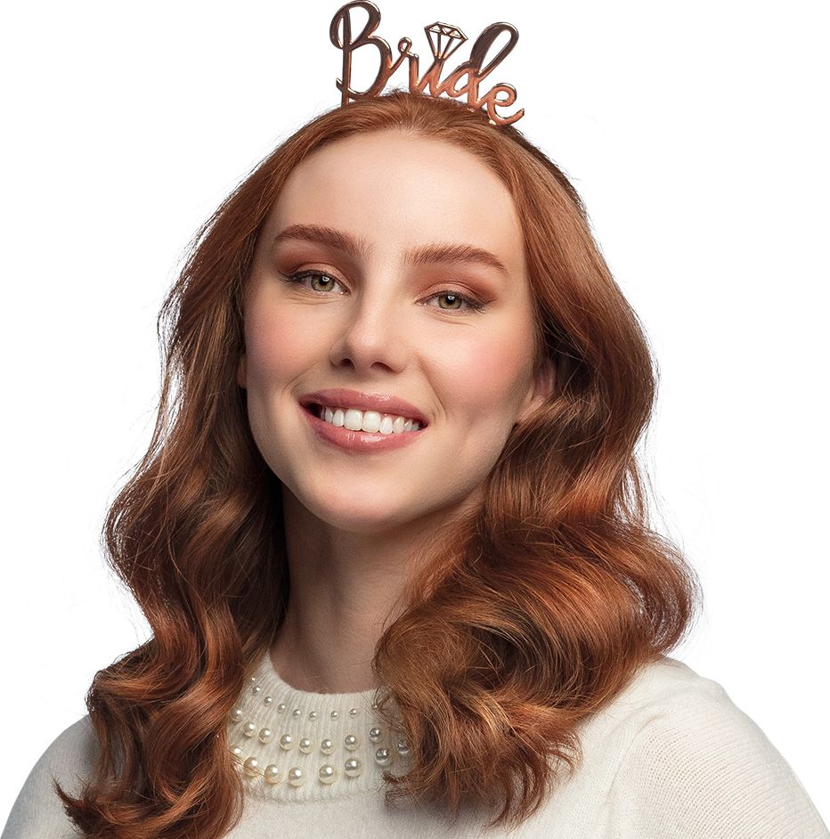 Diadeem Bruid Vrijgezellenfeest Rosé Goud