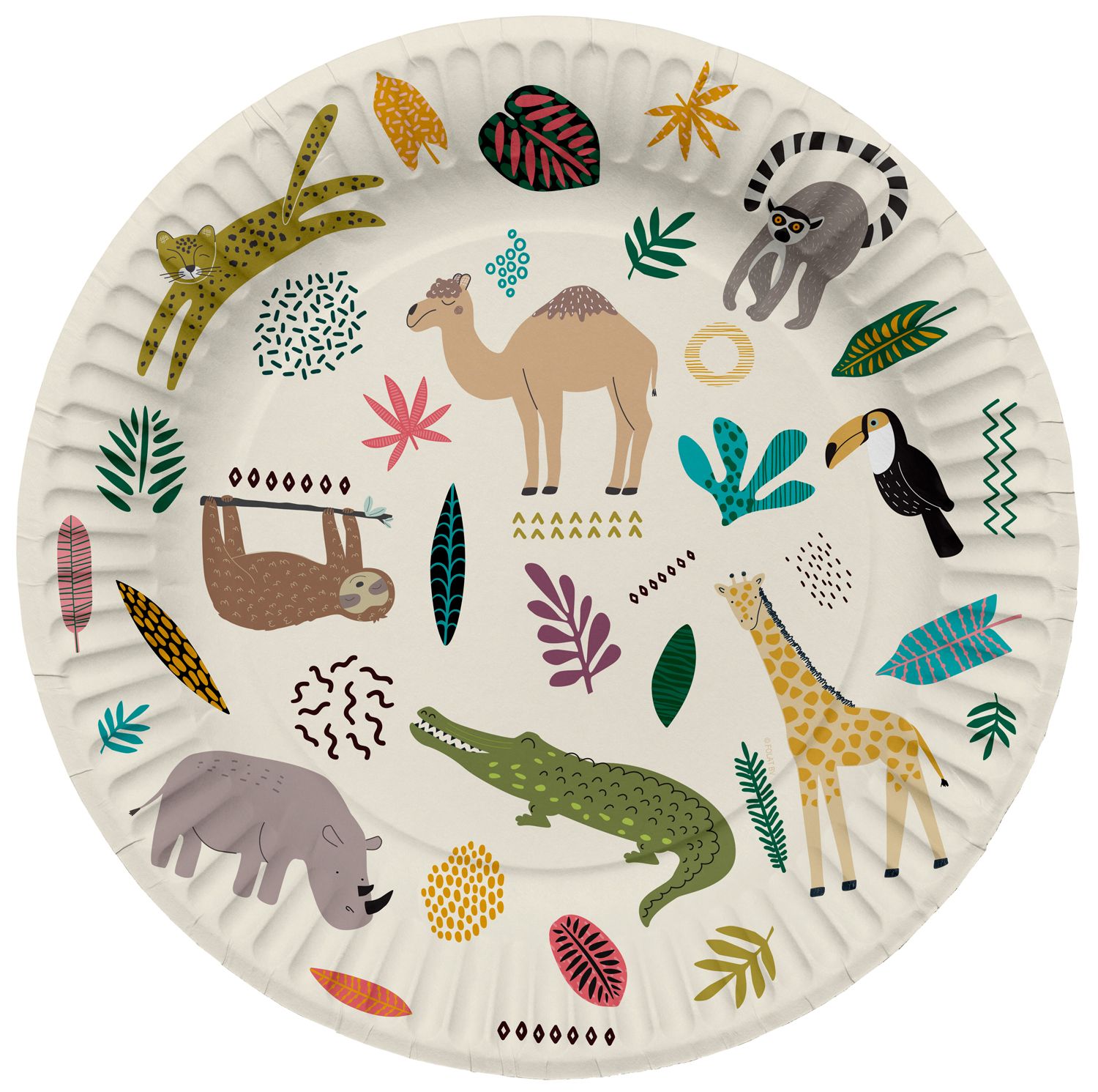 Dierentuin Kinderfeestje Bordjes 8 Stuks