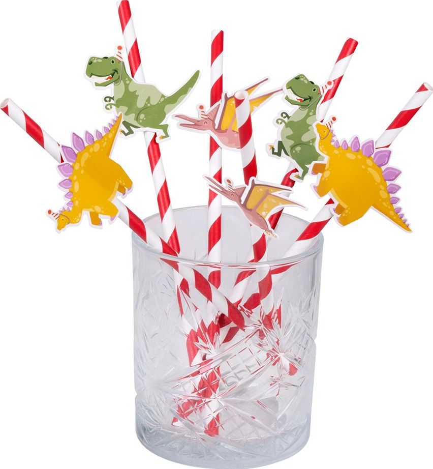 Dino Thema Feest Rietjes