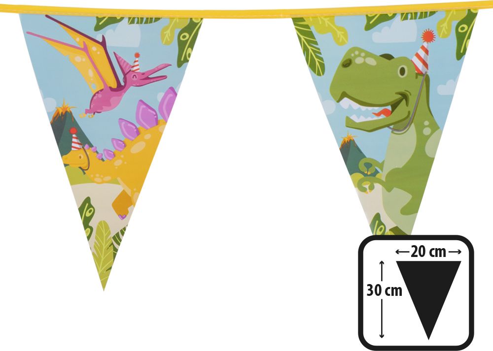 Dino Thema Party Vlaggenlijn