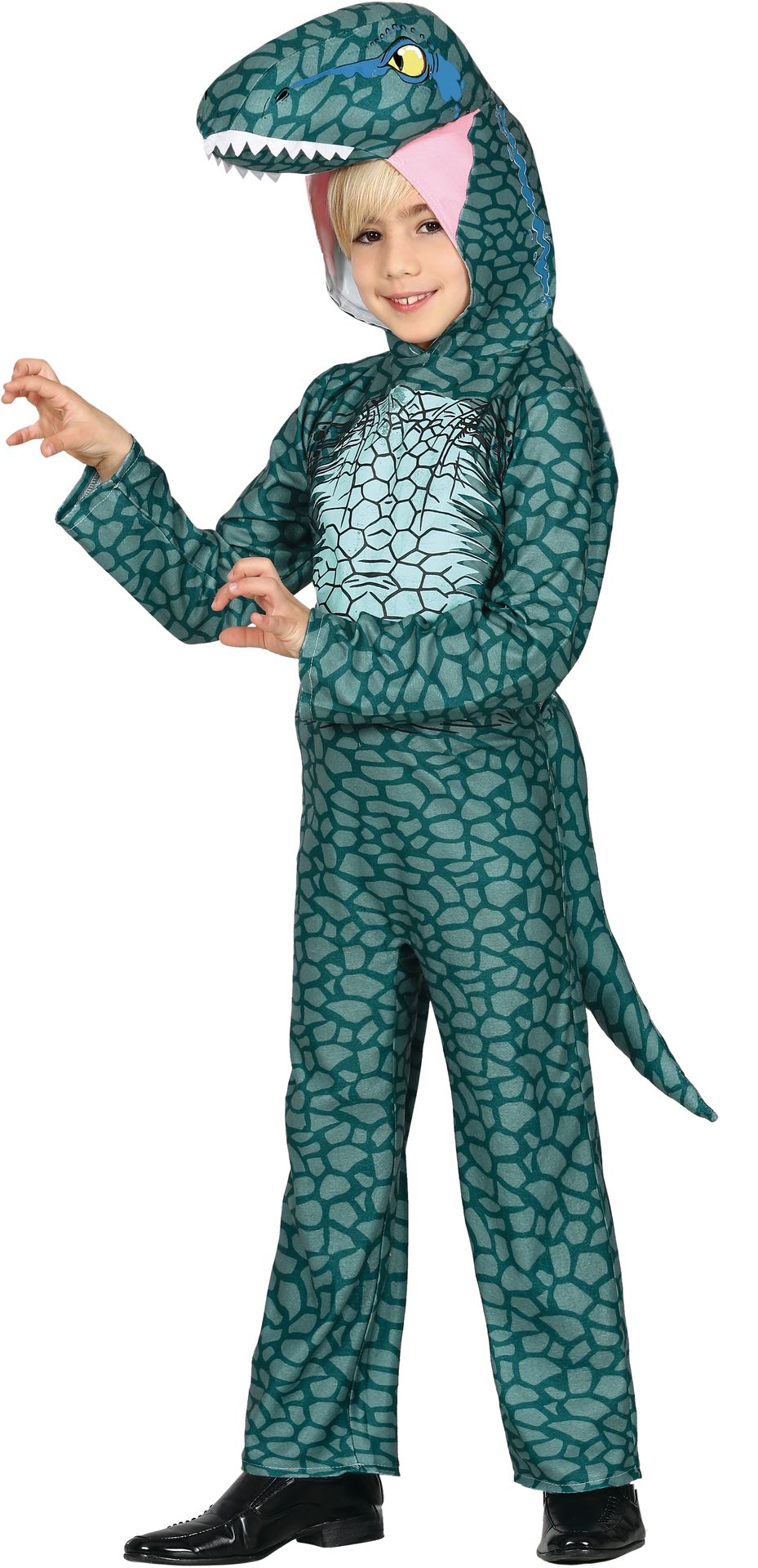 Dinosaurus raptor kostuum jongen