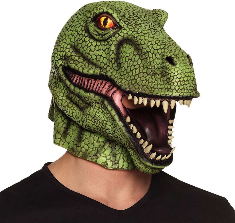 Dinosaurus t-rex gezichtsmasker