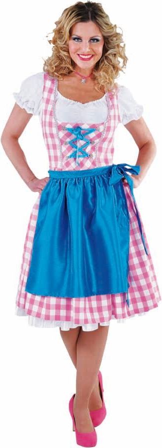 Dirndl 3-Delig Jurkje Roze