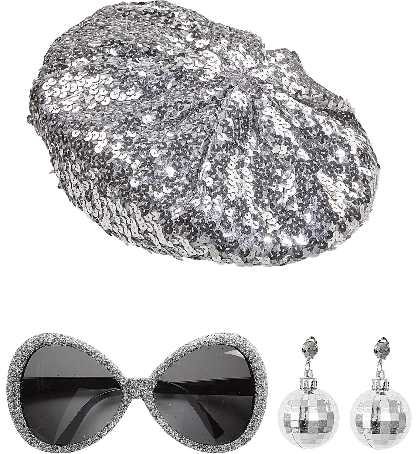 Disco Babe Accessoire set Zilver