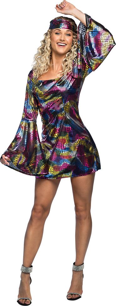 Disco Diva Jurk Multikleur Dames