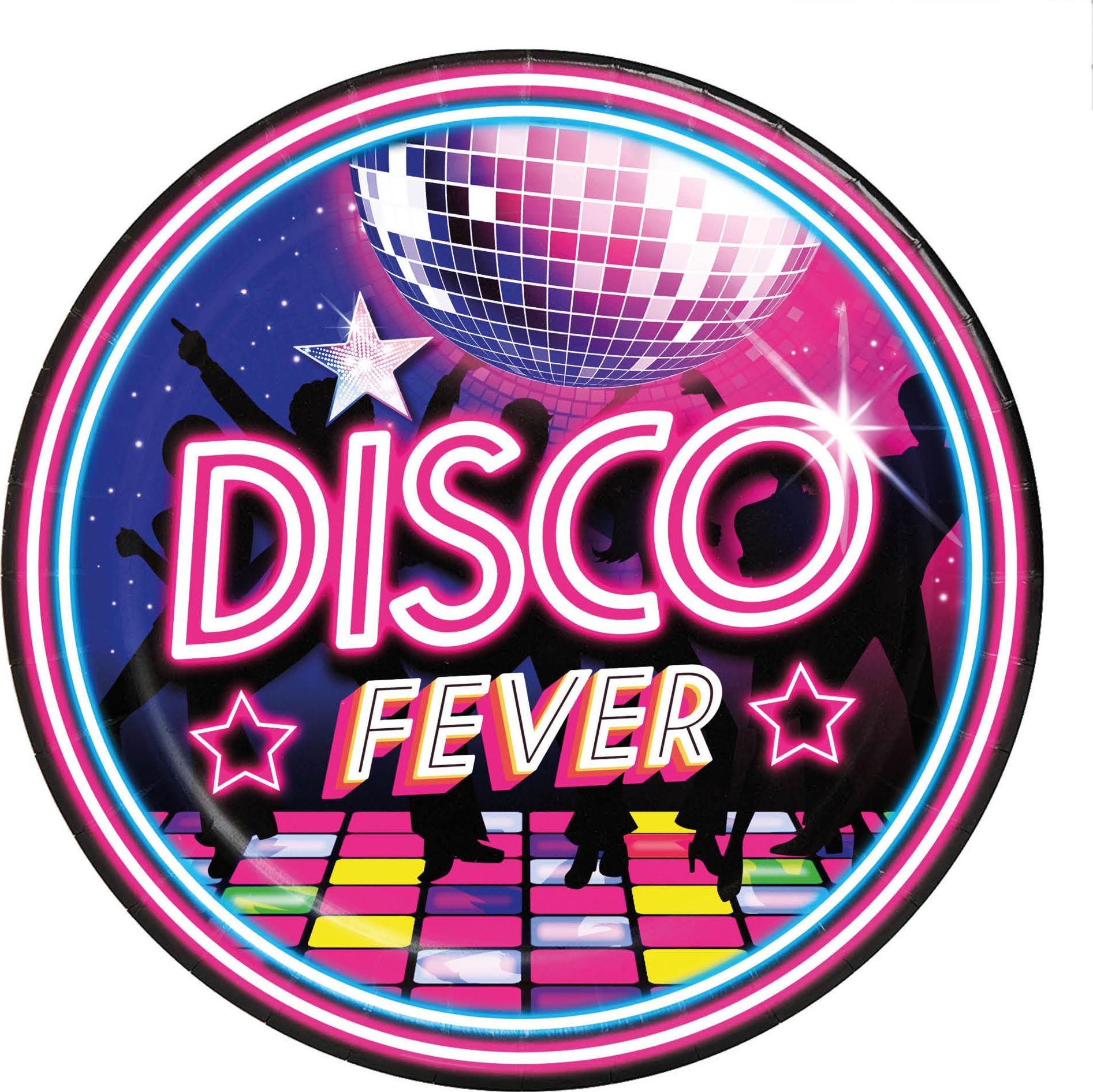 Disco Fever Thema Wegwerp Bordjes
