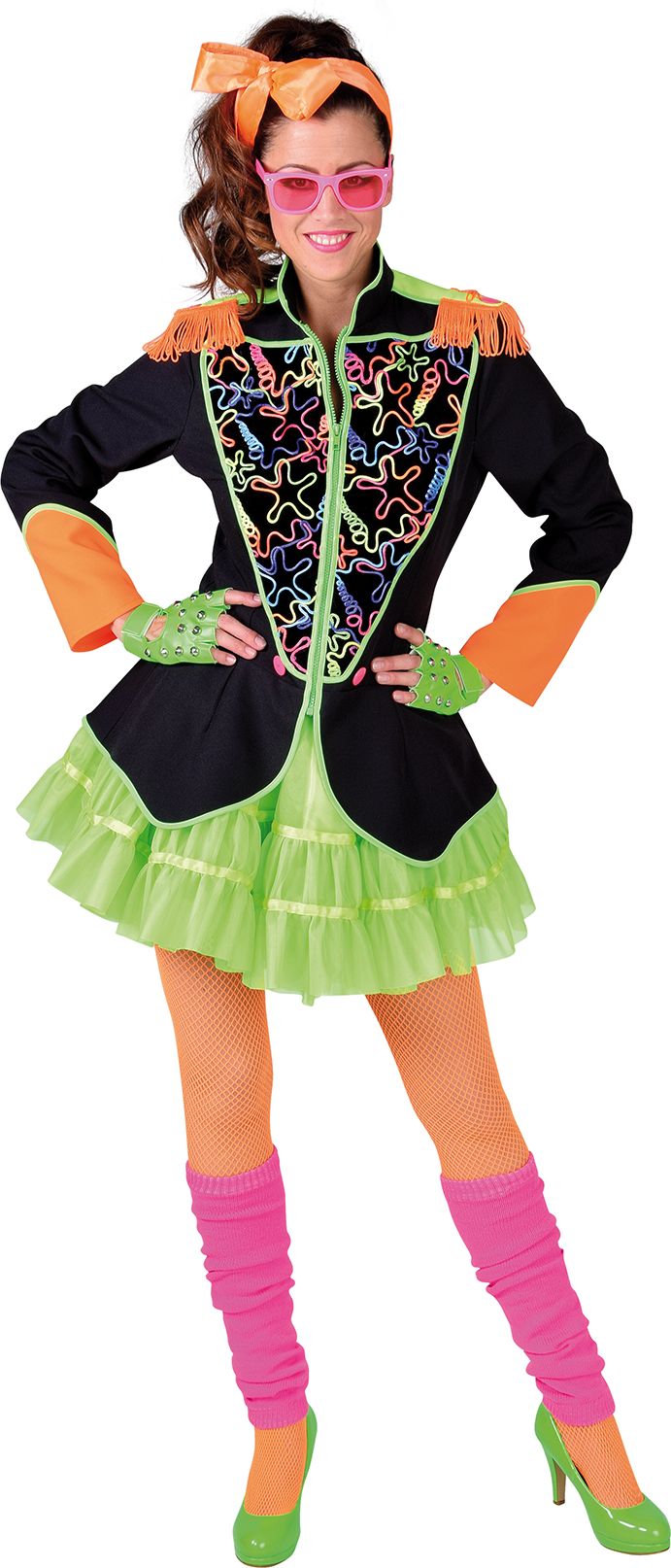 Disco Jasje Fluor Zwart Vrouwen