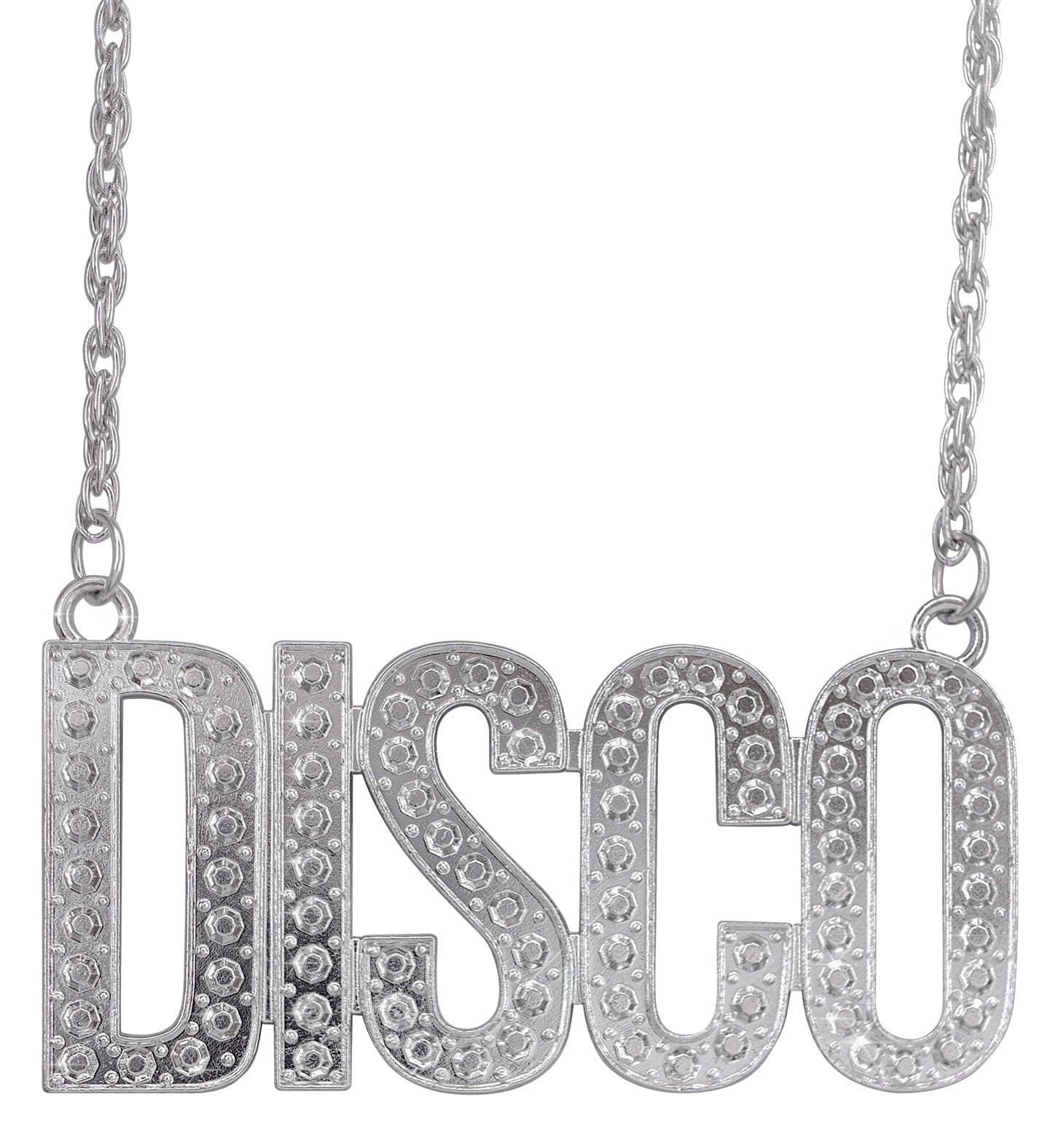 Disco Ketting Zilver Carnaval