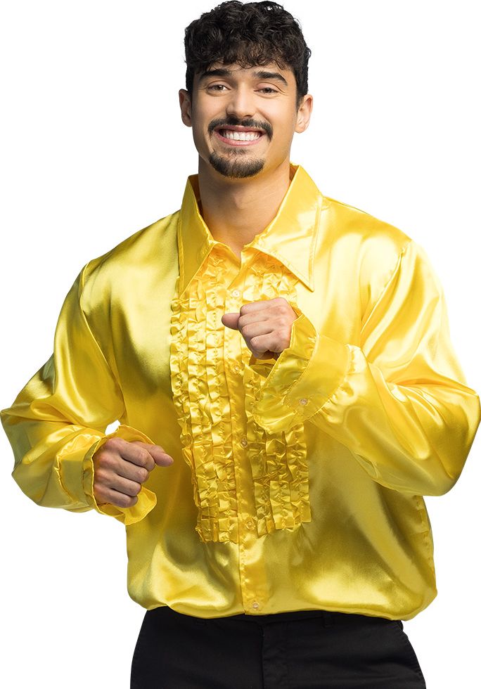 Disco Party Blouse Heren Geel