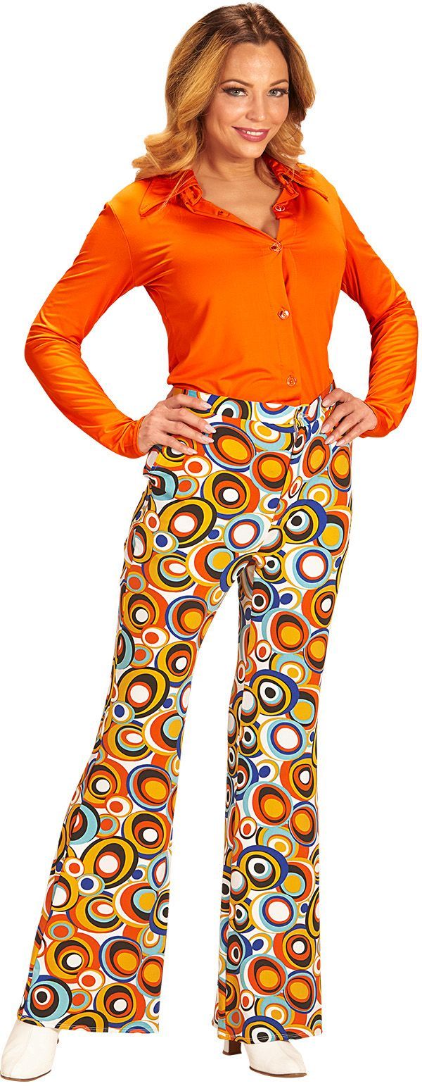 Disco seventies broek dames | Carnavalskleding.nl