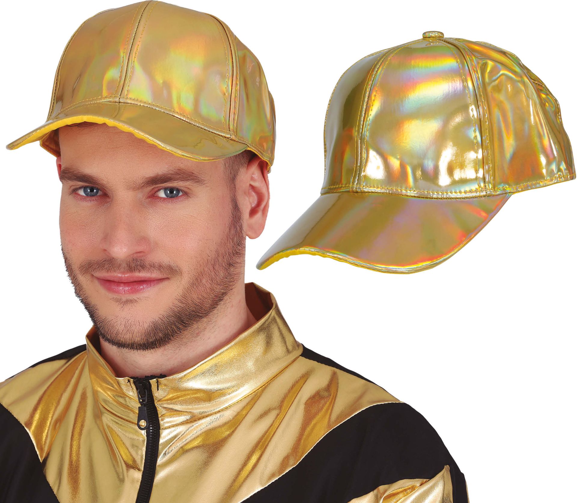 Discopet Goud Holografisch Glimmend