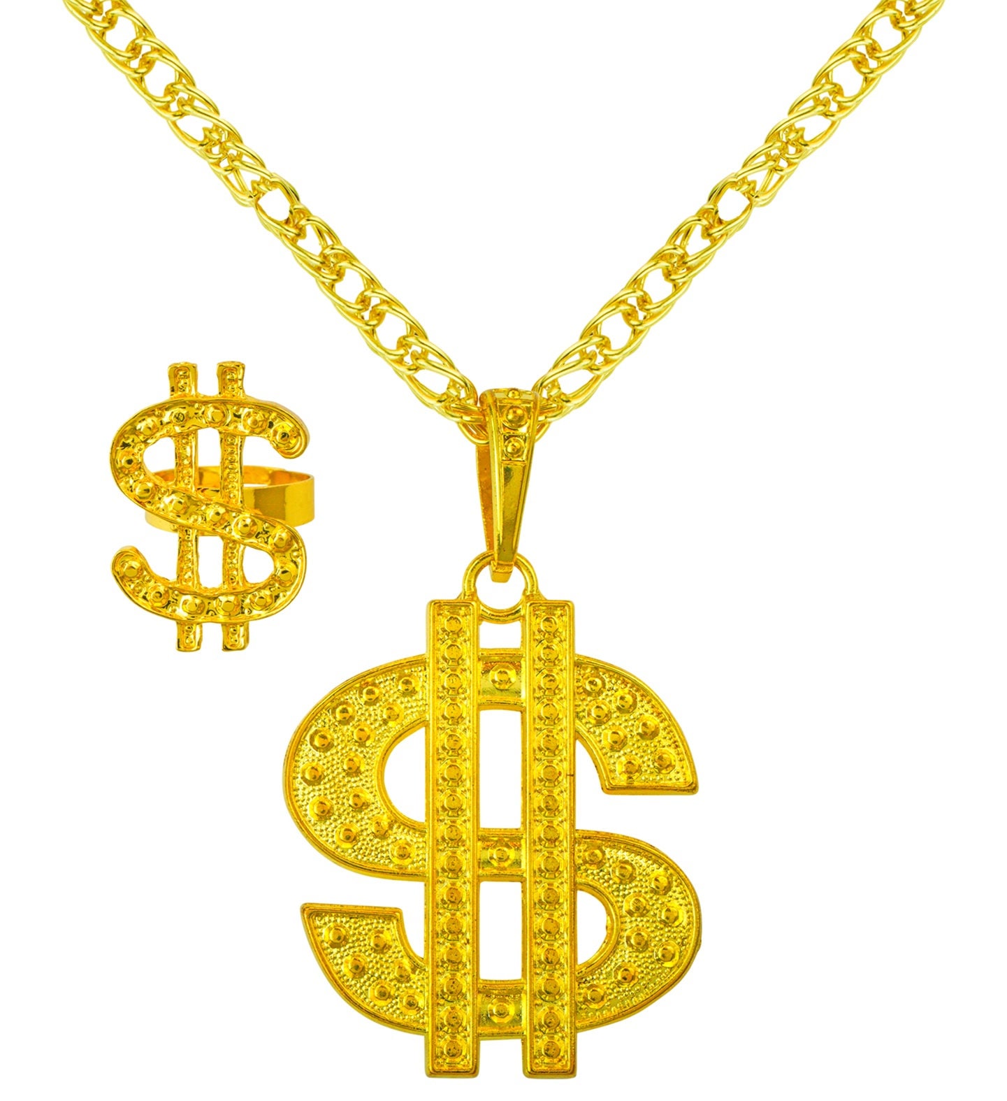 Dollar Sieradenset Ketting en Ring Carnaval