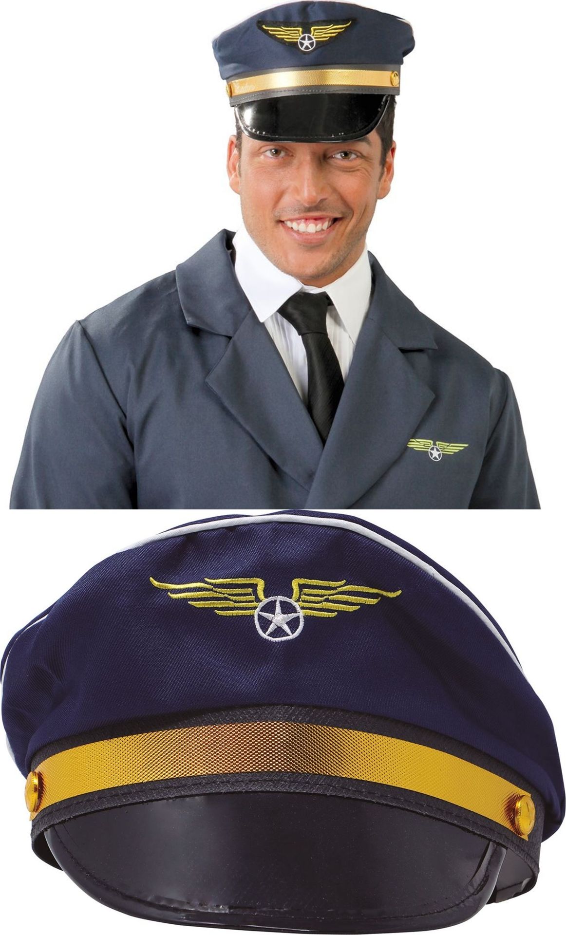 Donkerblauwe Piloten Pet