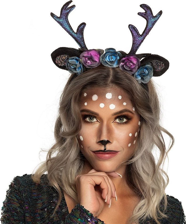 Donkere Hertjes Tiara met Hoorns