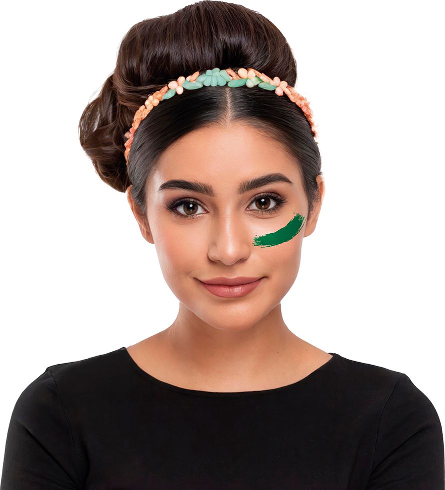 Donkergroene Creme Schmink