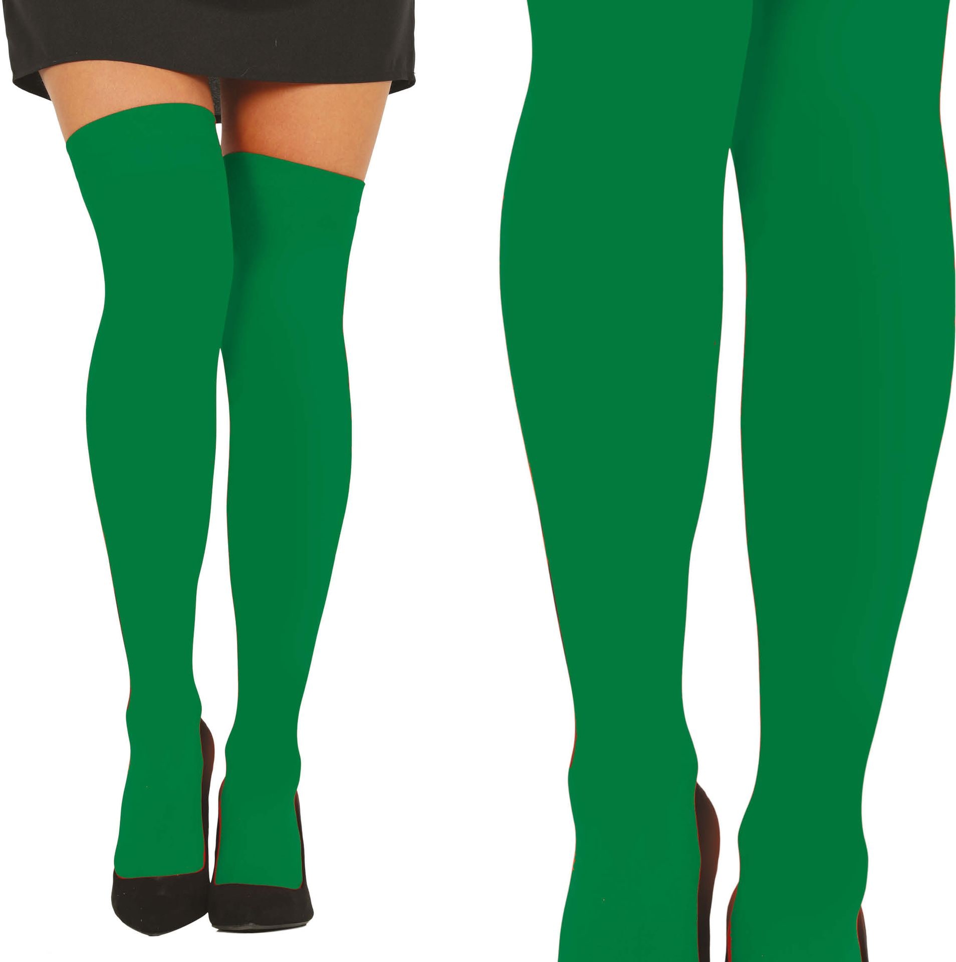 Donkergroene Kniekousen Dames