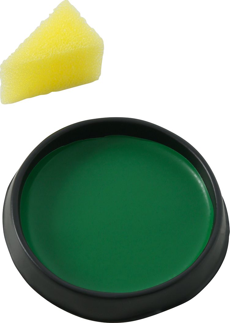 Donkergroene Schmink met Spons