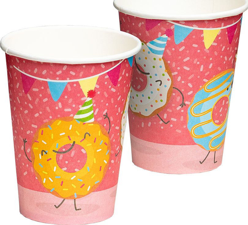 Donut Papieren Bekertjes 8 Stuks