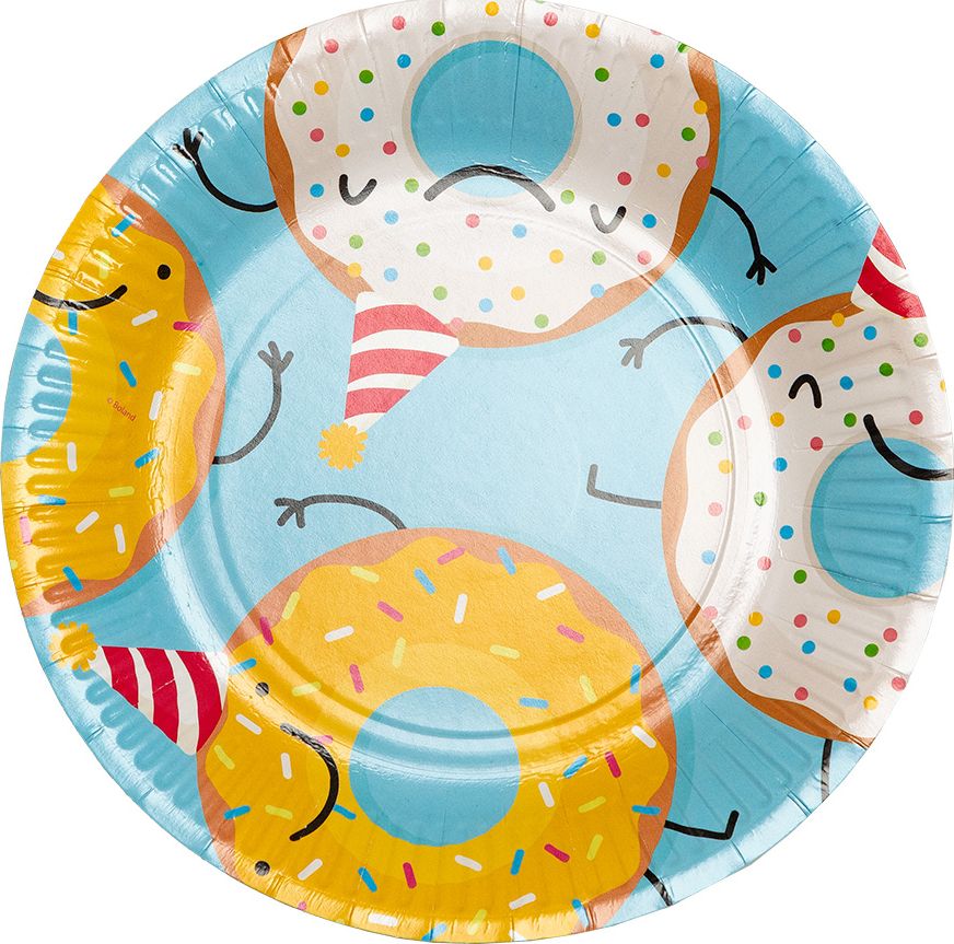 Donut Papieren Bordjes 8 Stuks