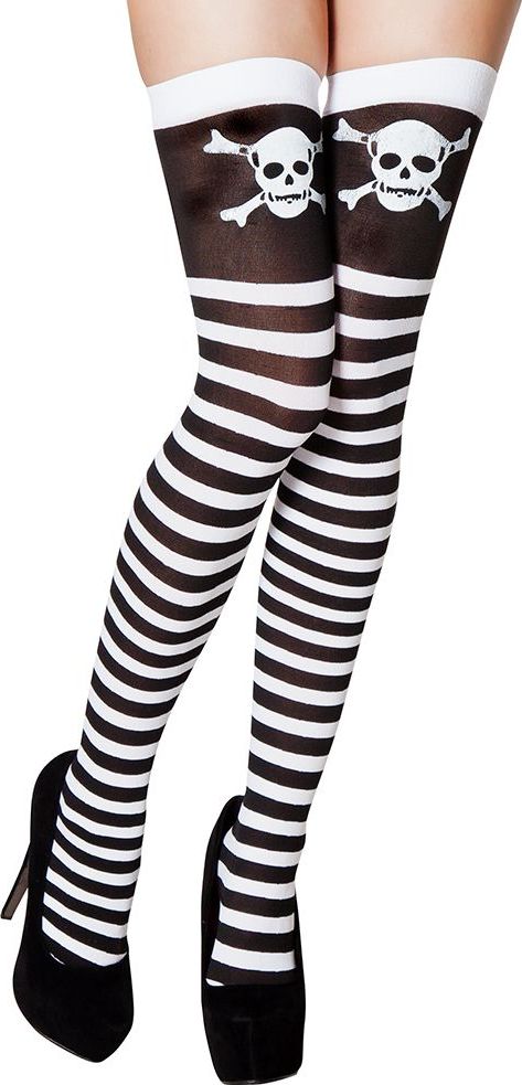 Doodskop Piraat Lange Kniekousen Dames