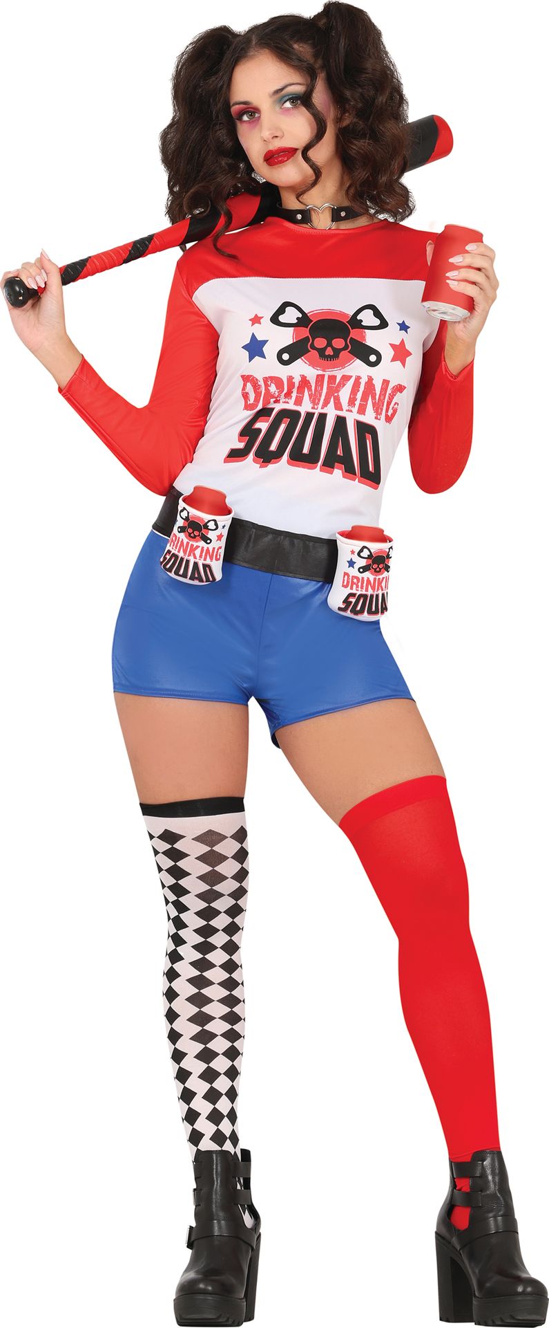 Drinking Squad Superhelden Kostuum Rood