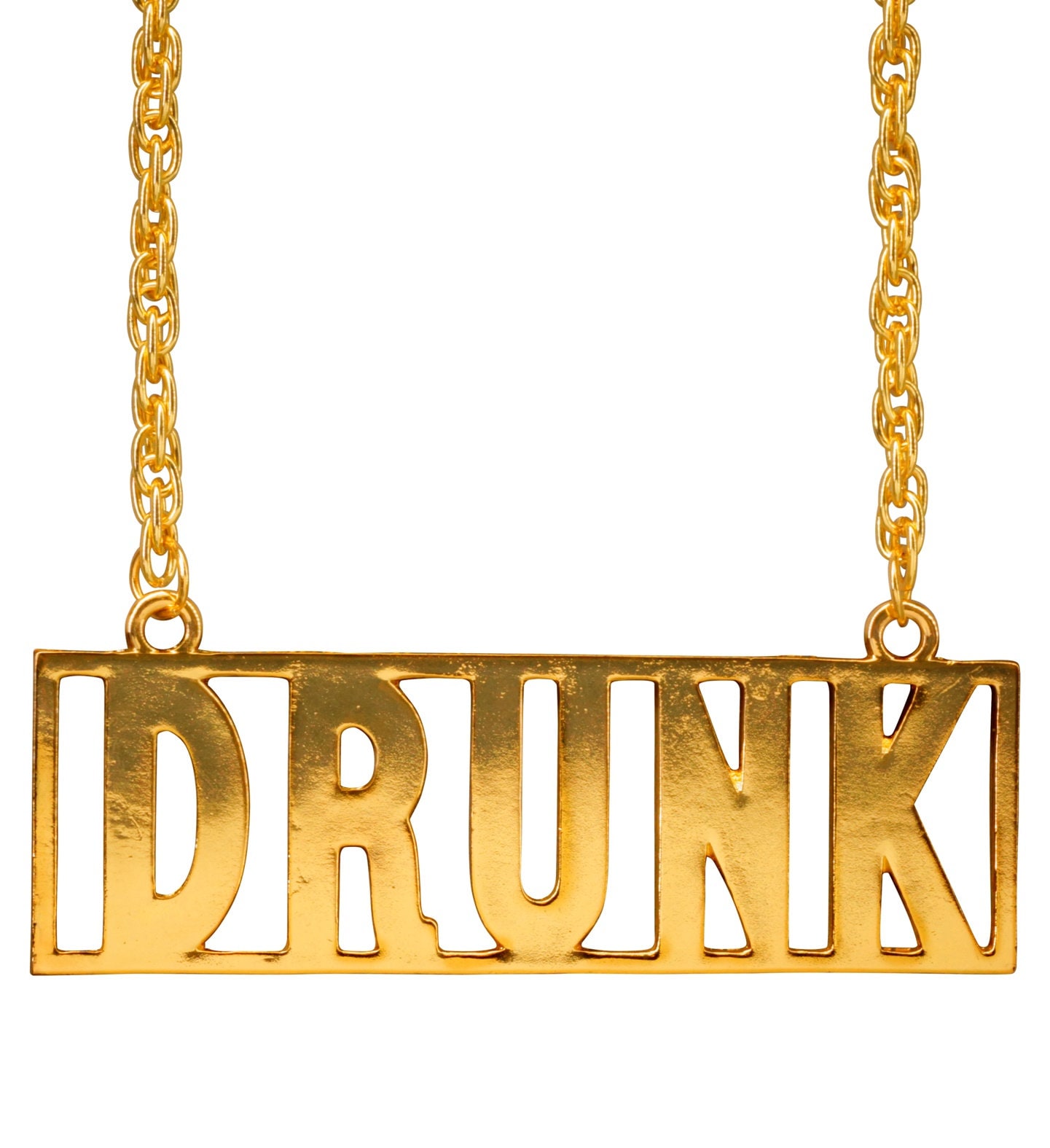 Drunk Ketting Goud Carnaval
