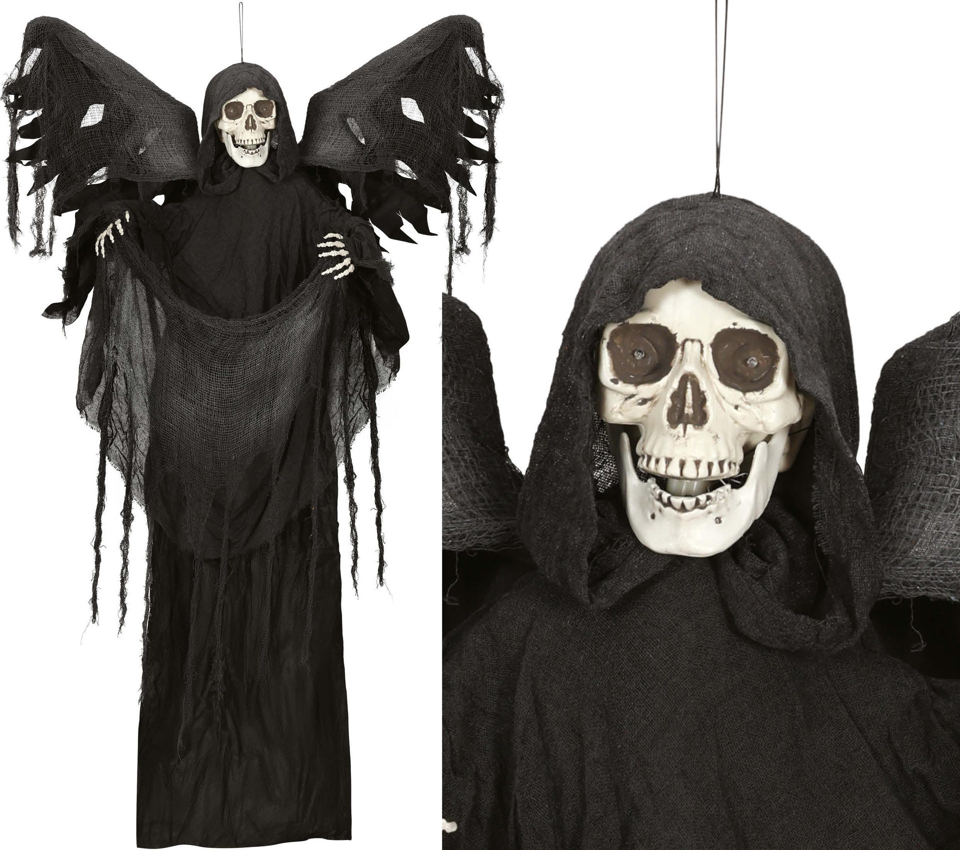 Duistere Bewegende Skelet Hanger met Vleugels