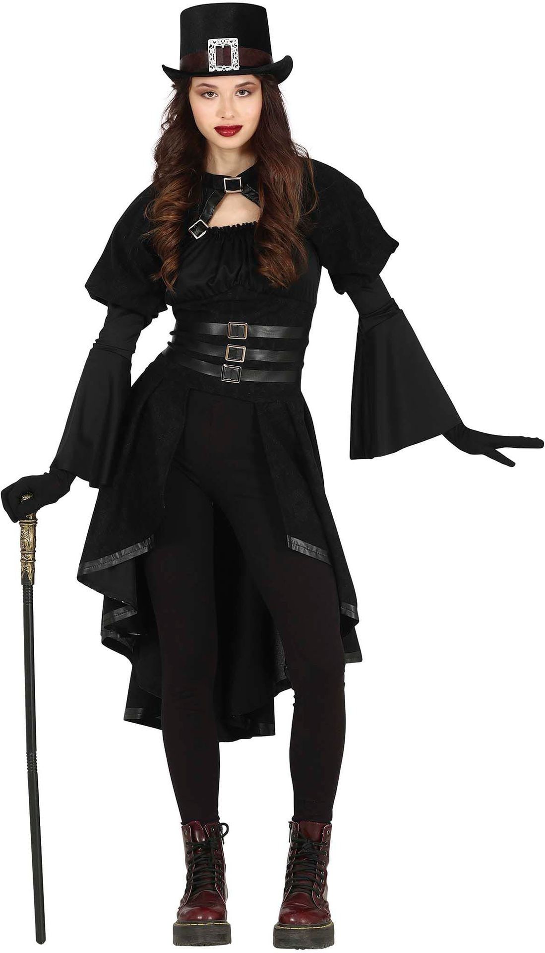 Duistere Steampunk Gothic Kostuum Meisjes 14-16 Jaar