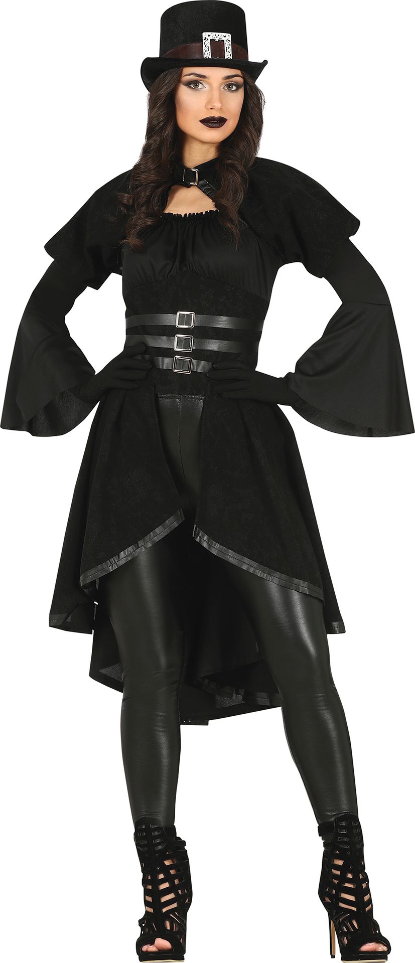 Duistere Steampunk Gothic Kostuum Vrouw