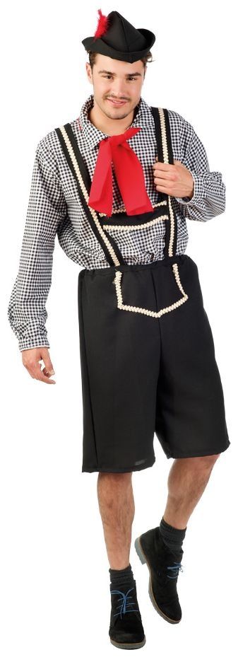 Duitse Lederhosen Zwart