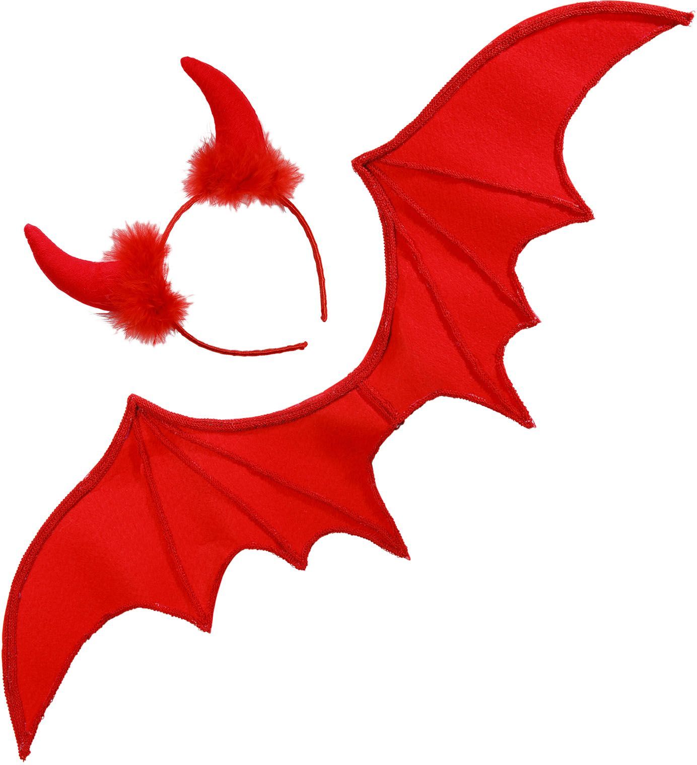 Duivel Accessoires set Rood