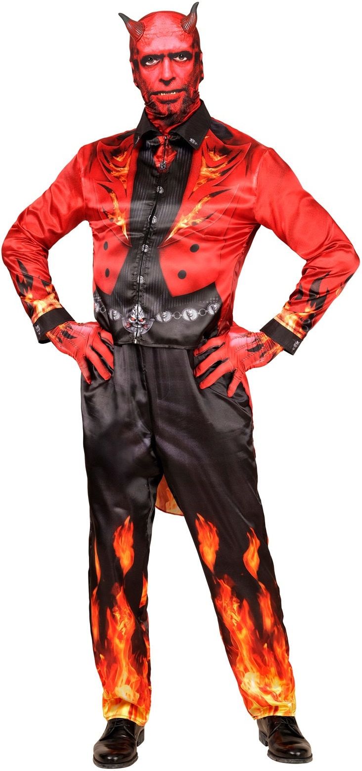 Duivel Kostuum Gemaskerd Heren