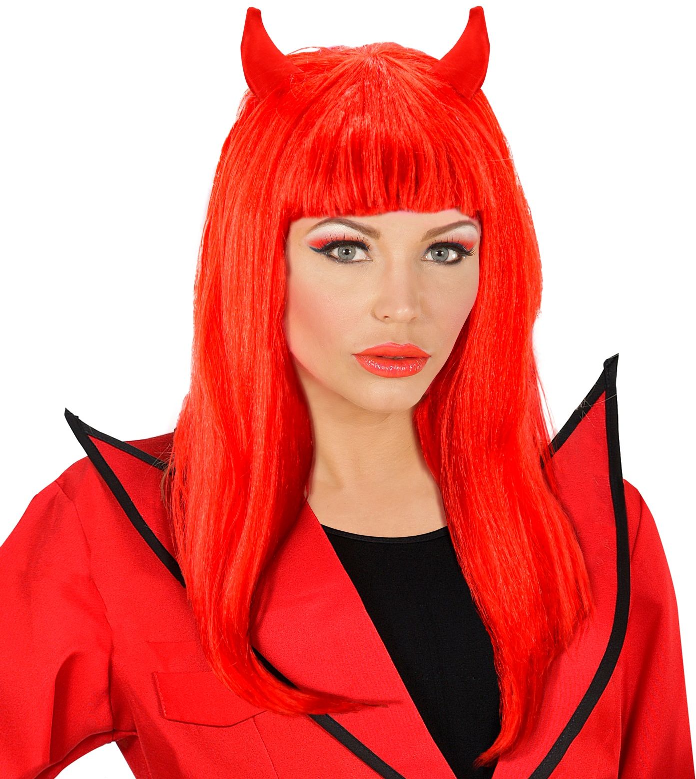 Duivel Pruik Rood