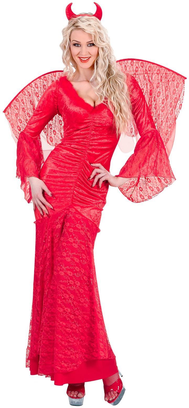 Duivels Jurkje Fluweel met Kant