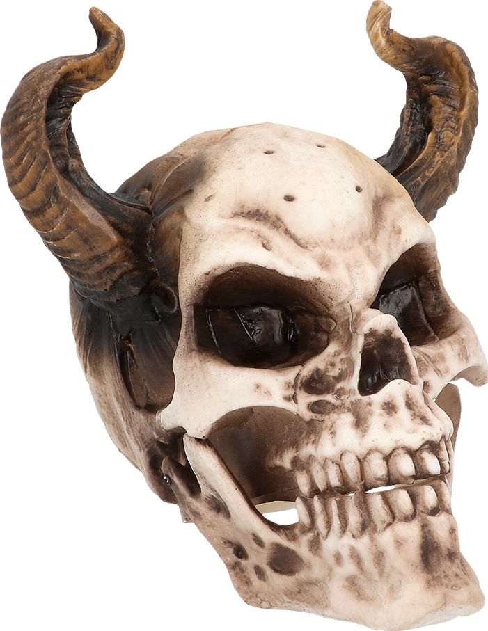 Duivelse Schedel met Beweegbare Kaak Halloween