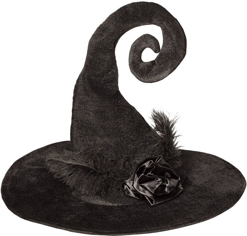 Duvessa heksen hoed zwart
