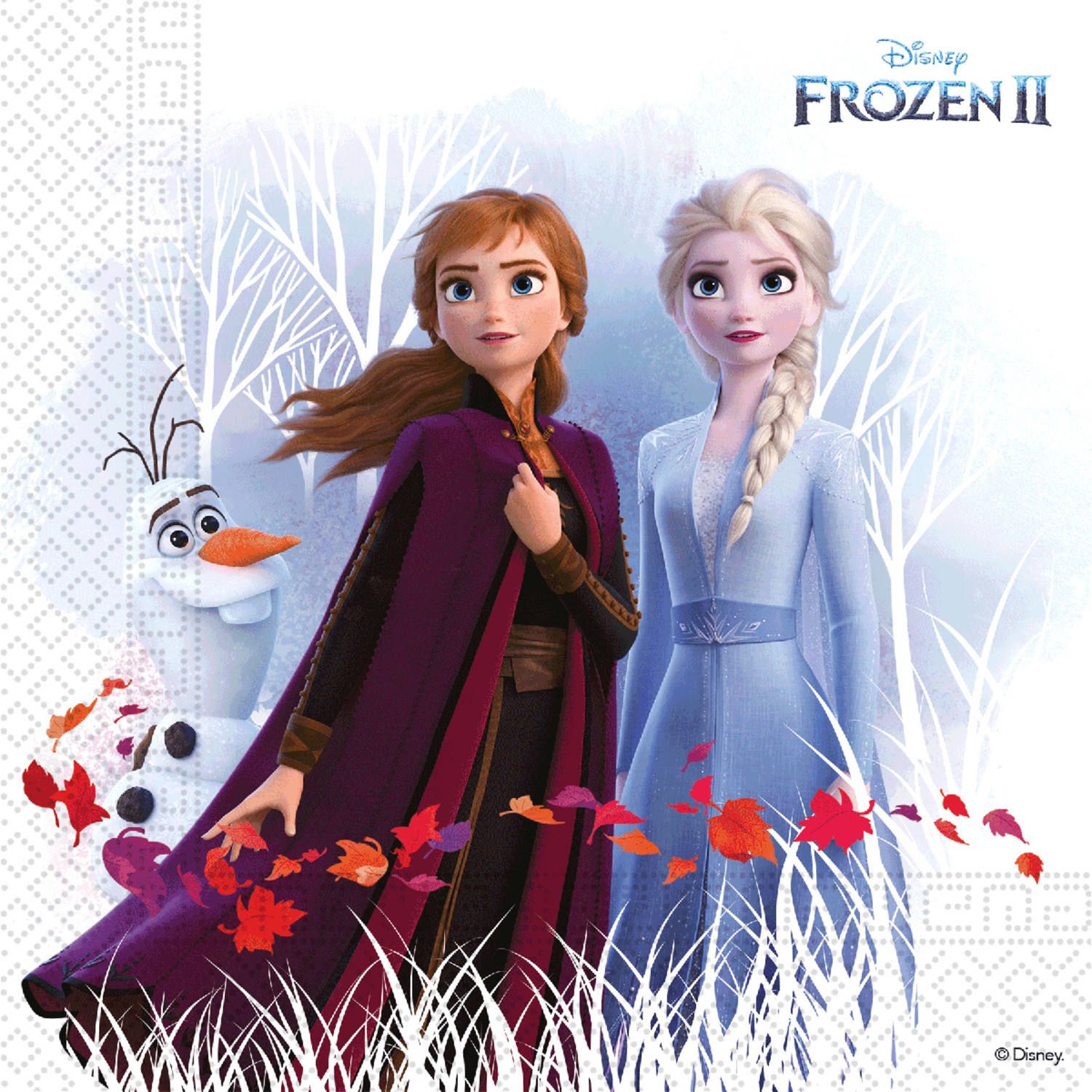 Eco Frozen 2 Kinderfeestje Servetten 20 Stuks