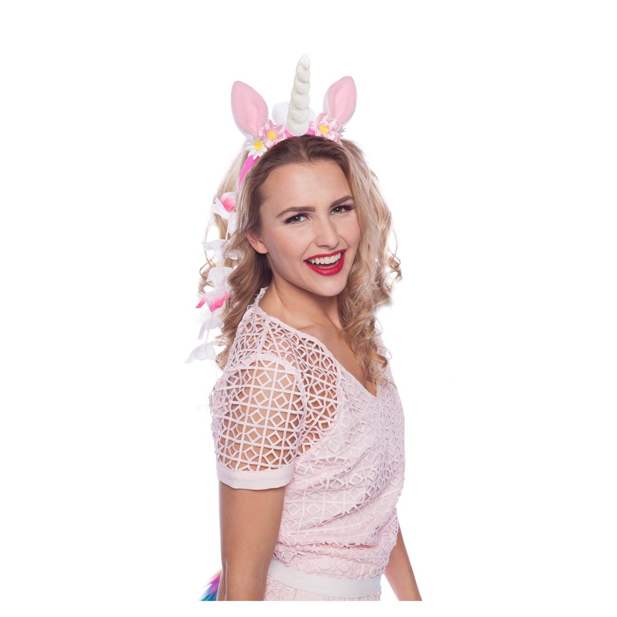 Eenhoorn Tiara met Bloemen